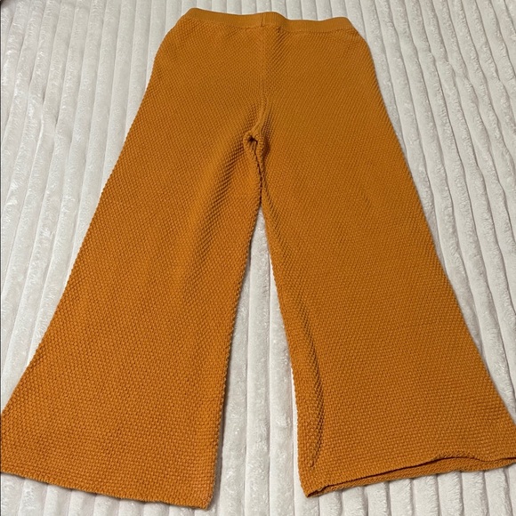 Free People Beach Hailee Waffle Knit Wide Leg Pant | Size Small - Picture 5 of 6